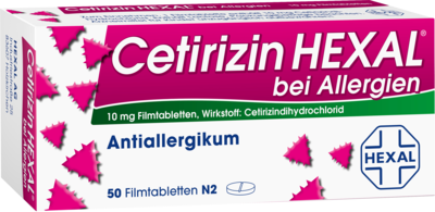 CETIRIZIN HEXAL Filmtabletten bei Allergien