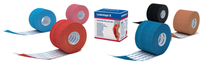 LEUKOTAPE K 2,5 cm rot