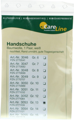 HANDSCHUHE Baumwolle Gr.13