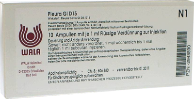 PLEURA GL D 15 Ampullen