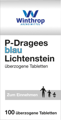 P DRAGEES blau