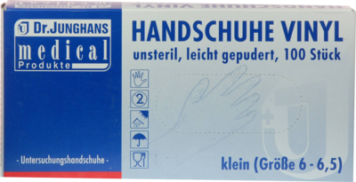 HANDSCHUHE Einmal Vinyl klein