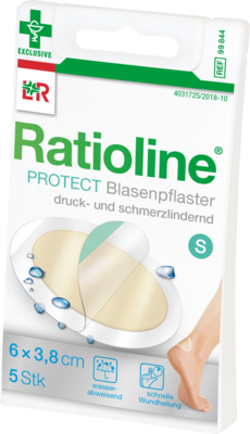 RATIOLINE protect Blasenpflaster 3,8x6 cm klein