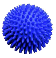 MASSAGEBALL Igel 10 cm blau