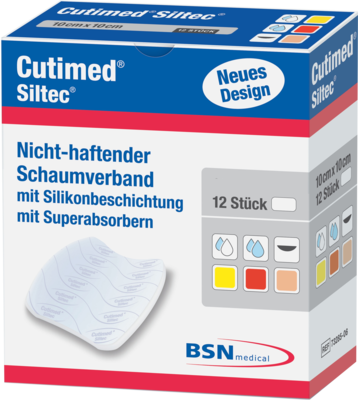 CUTIMED Siltec Schaumverb.10x20 cm nicht haftend