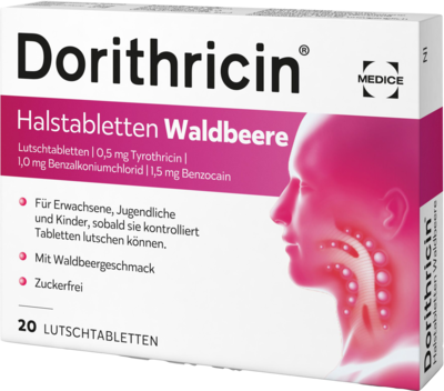 DORITHRICIN Halstabletten Waldbeere