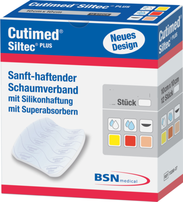 CUTIMED Siltec Plus Schaumverb.20x20 cm haftend