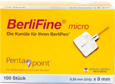 BERLIFINE micro Kanülen 0,25x8 mm