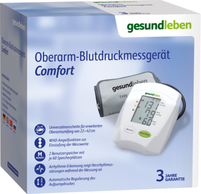 GESUND LEBEN Oberarm-Blutdruckmessgerät Comfort