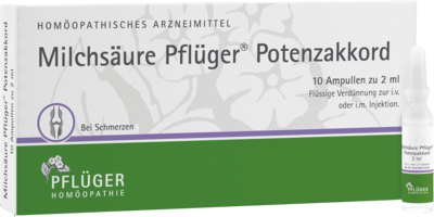 MILCHSÄURE Pflüger Potenzakkord Inj.-Lsg.Amp.