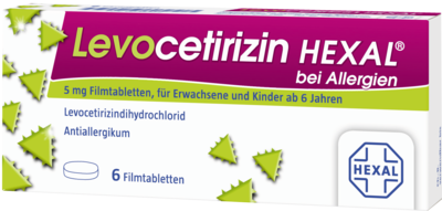 LEVOCETIRIZIN HEXAL bei Allergien 5 mg Filmtabl.