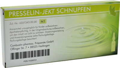 PRESSELIN-Jekt Schnupfen Ampullen