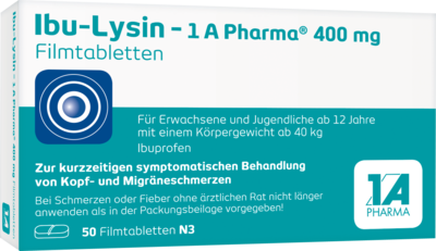 IBU-LYSIN 1A Pharma 400 mg Filmtabletten