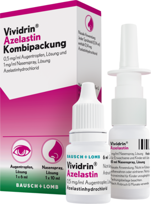 VIVIDRIN Azelastin Kombip. 0,5mg/ml ATR+1mg/ml NAS